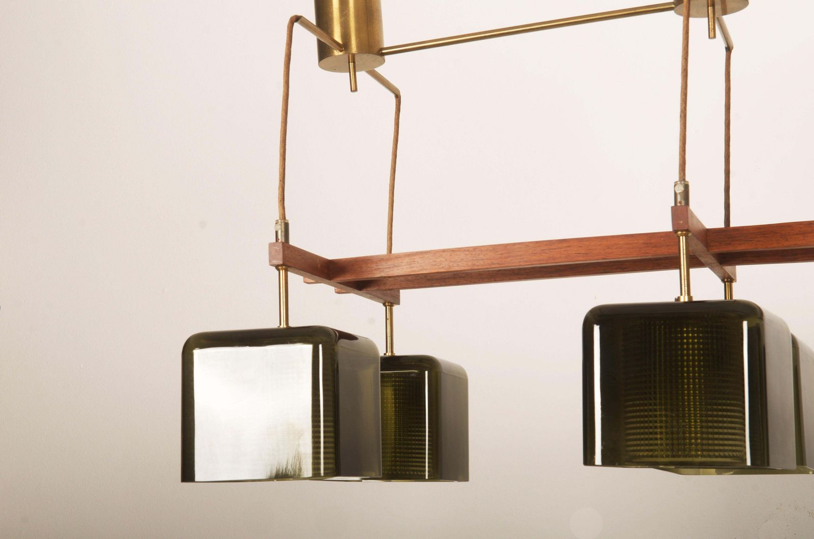 photo vinterior Ceiling Lamp Chandelier With Green Grasses By Carl Fagerlund For Orrefors