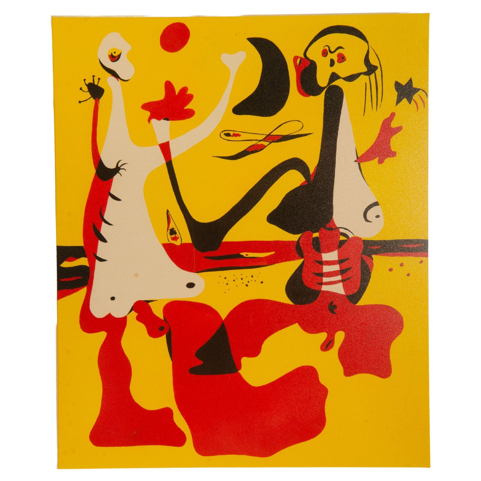 Joan Miró Personnages Devant La Mer, Figures By The Sea