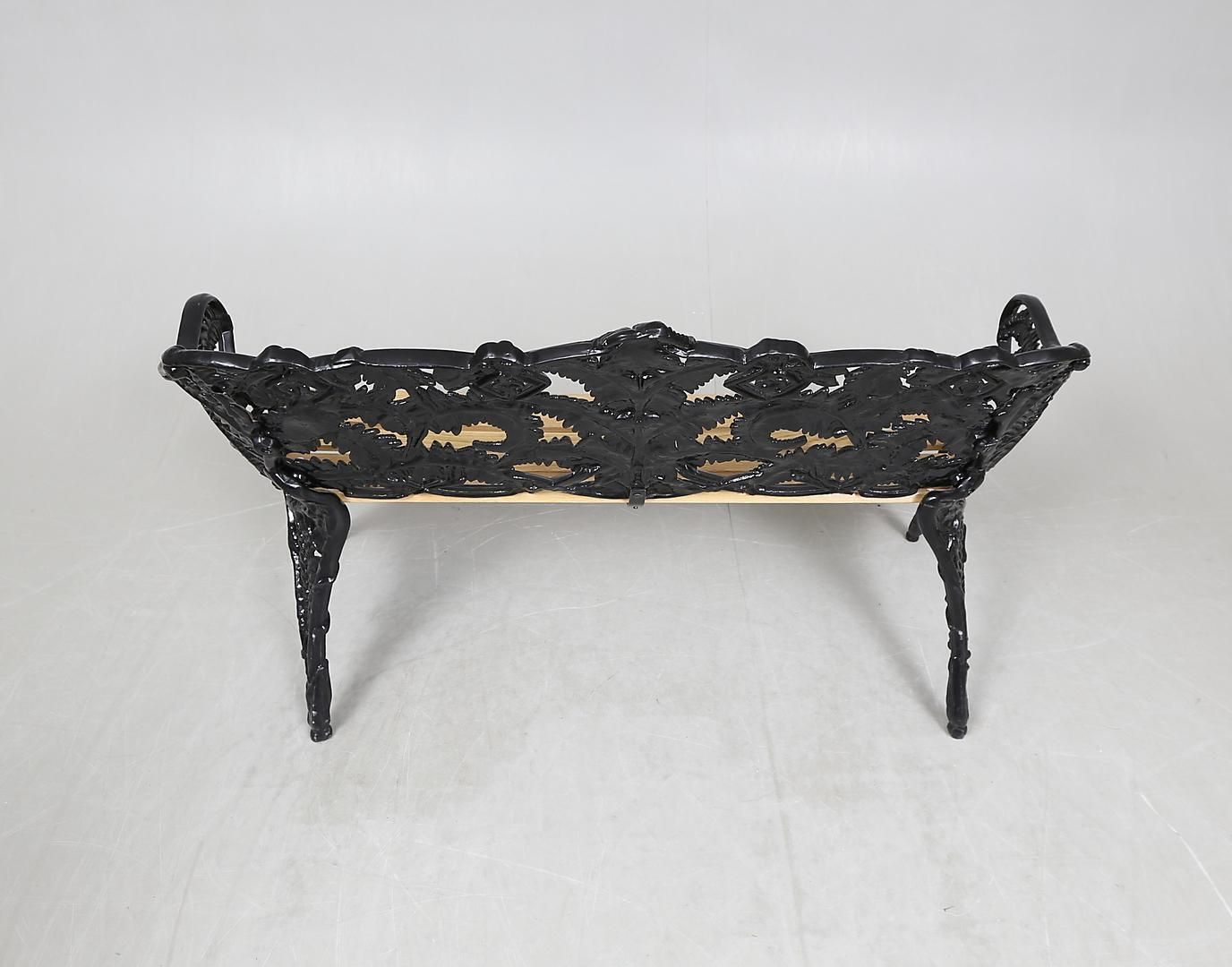 Garden Furniture Swedish Park Garden Steel Bench Settee photo