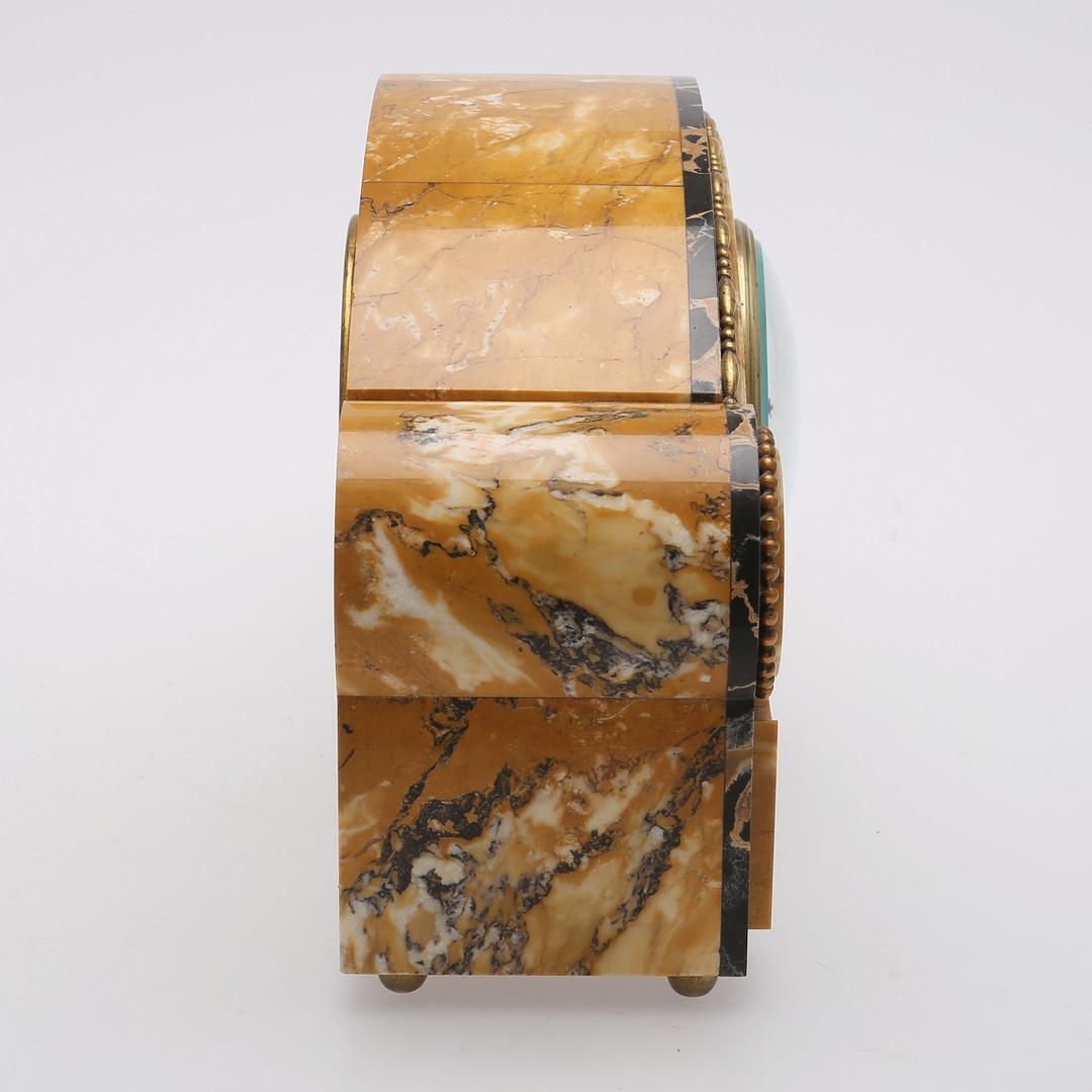 Carlo Bugatti Style Art Deco Marble Clock photo 2302.0