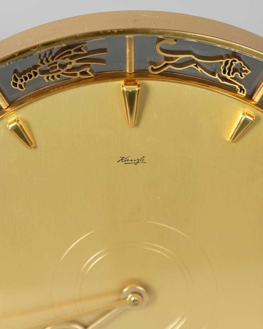 Zodiac Desk Or Table Clock By Heinrich Möller For Kinzle photo for sale