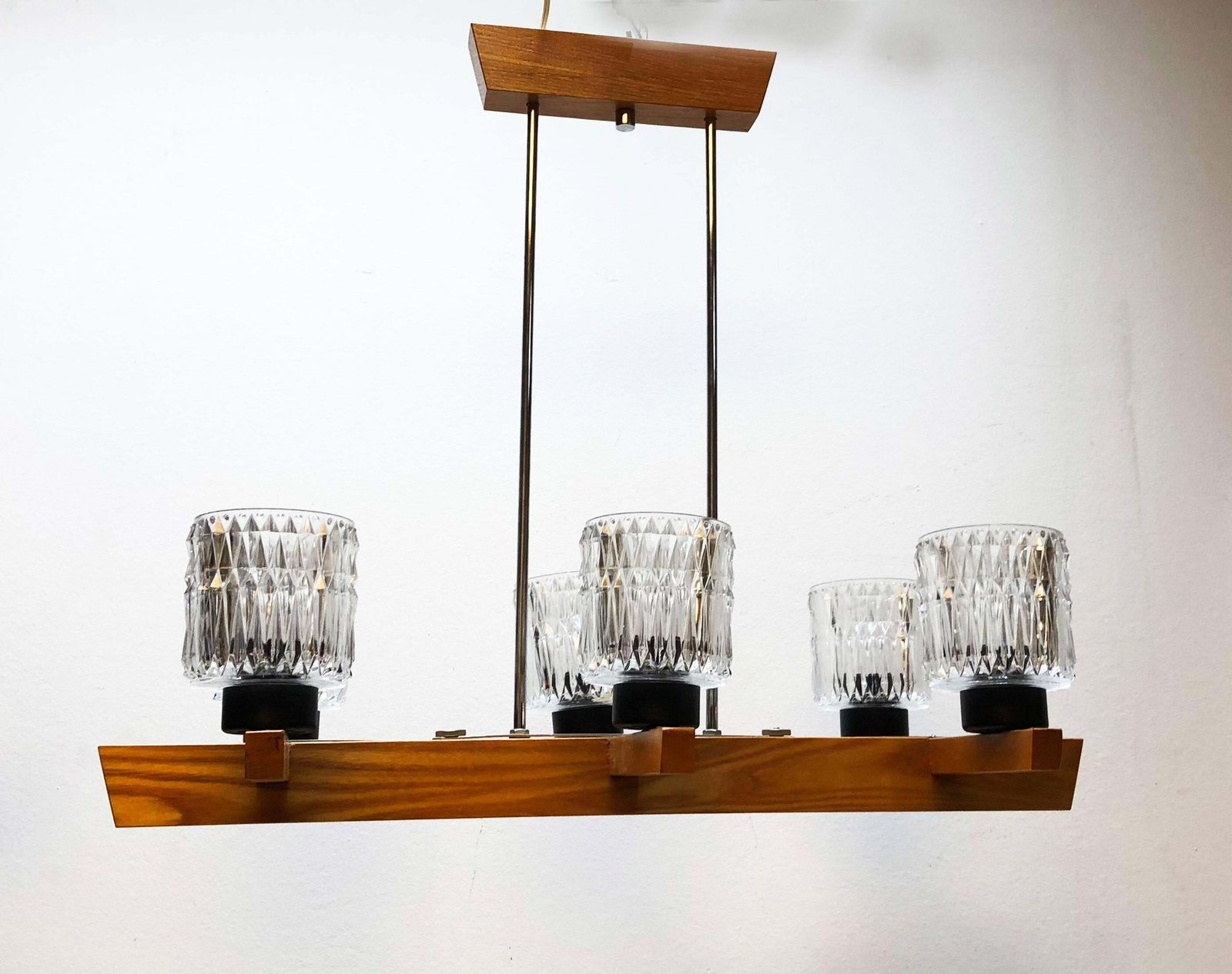 photo for sale Elongated Suspended Lamp Chandelier In The Style Of Kalmar