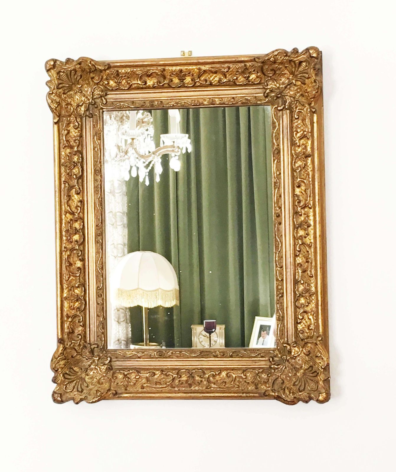 Early 20th Century Baroque Style, Century Style Giltwood Carved Mirror photo 837.0