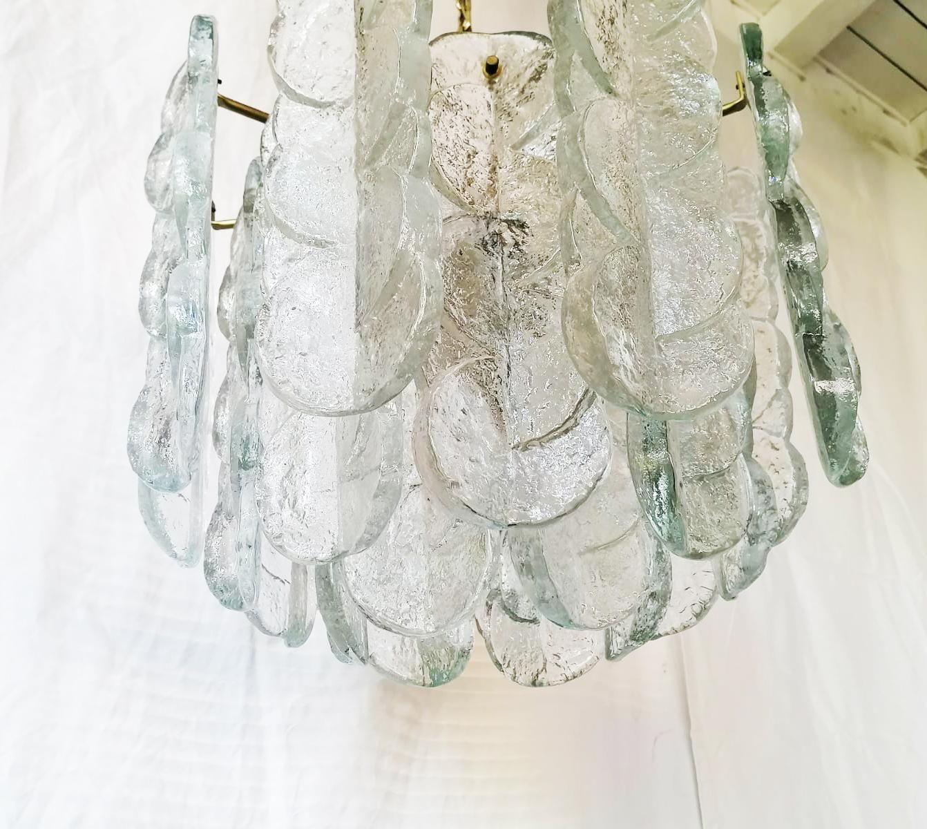photo furniture J. T. Kalmar Citrus Swirl Crystal Glass Chandelier