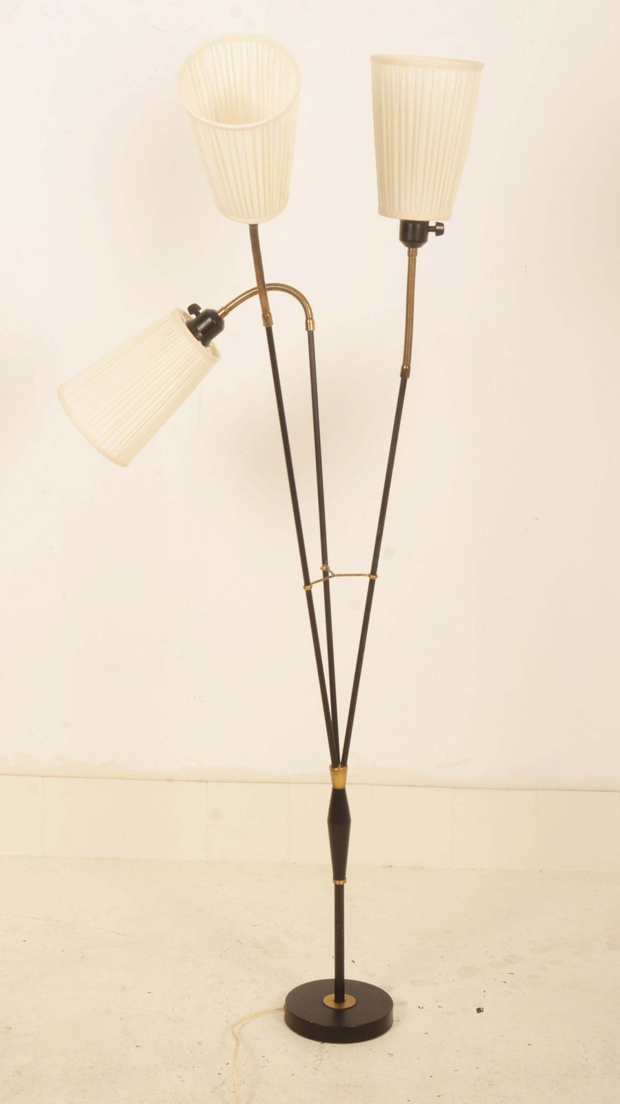 Scandinavian Modern Three Arm Floor Lamp By Ateljé Lyktan photo furniture