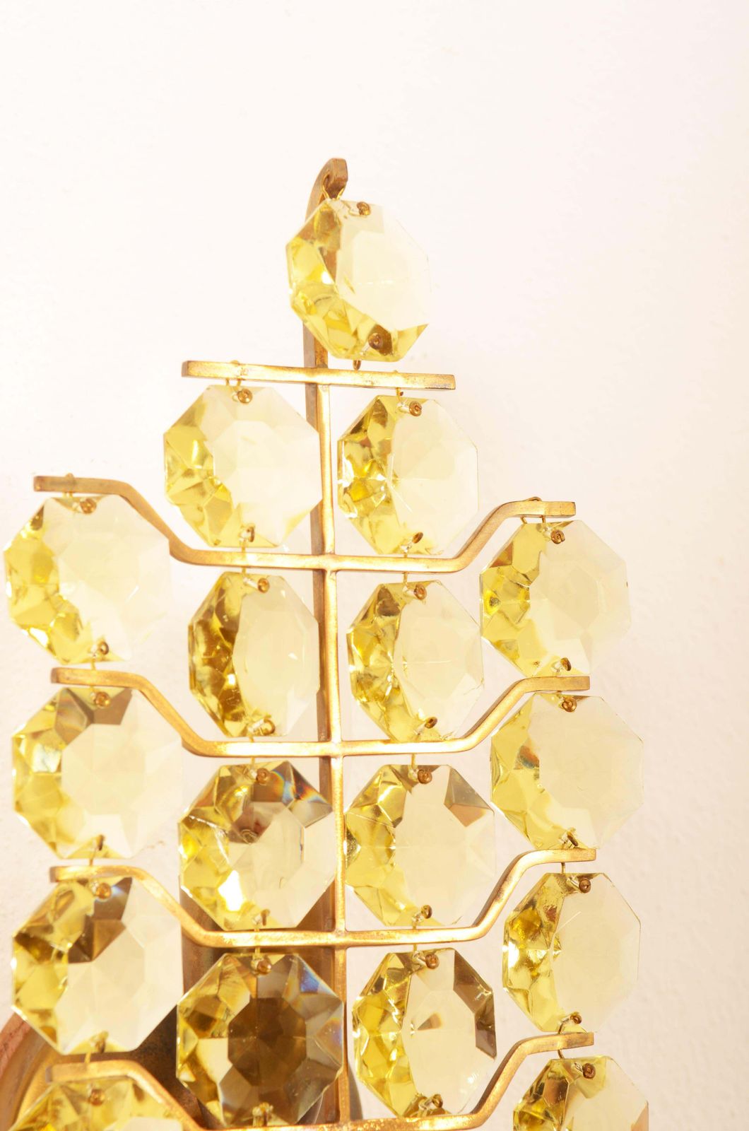 A Pair Of Bakalowits Sconces Wall Lights, Brass Crystal Glass, 1960s photo 1228.0