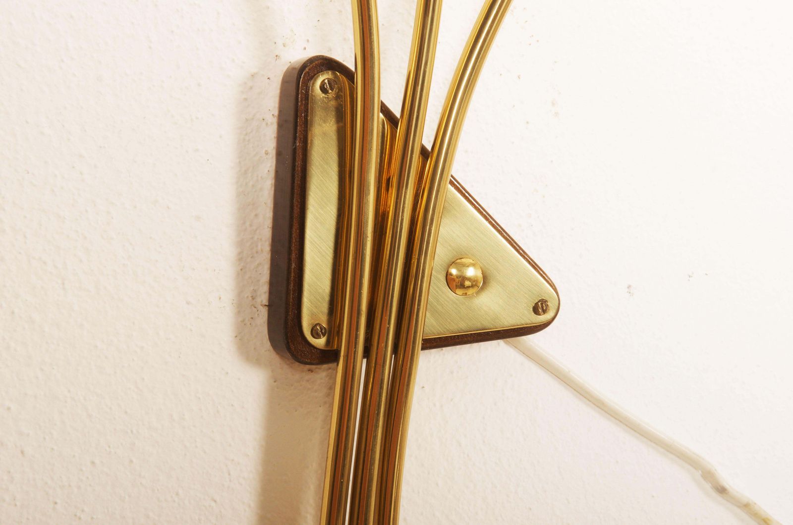 A Pair Of Brass Opaline Glass Sconce Wall Lamp By Rupert Nikoll photo buy