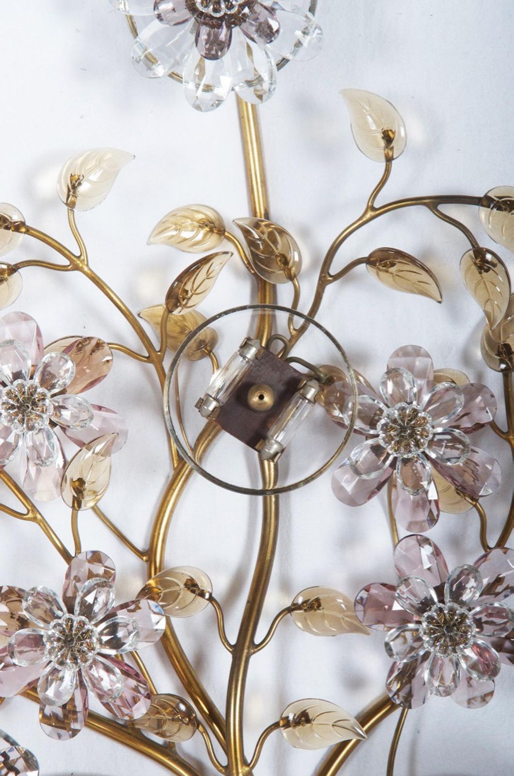 Sconce With Glass Flowers By Oswald Haerdtl For J. & L. Lobmeyr photo buy