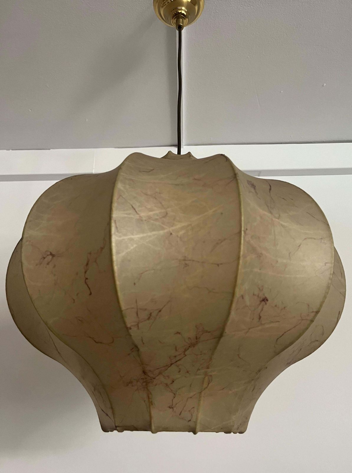 Mid Century German "Cocoon" Chandelier By Goldkant Leuchten, 1960s photo vintage