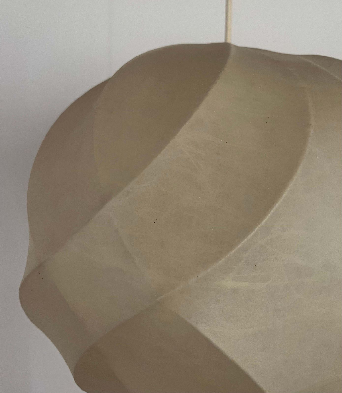 German Mid Century Cocoon Chandelier By Friedel Wauer For Goldkant, 1960s photo for sale