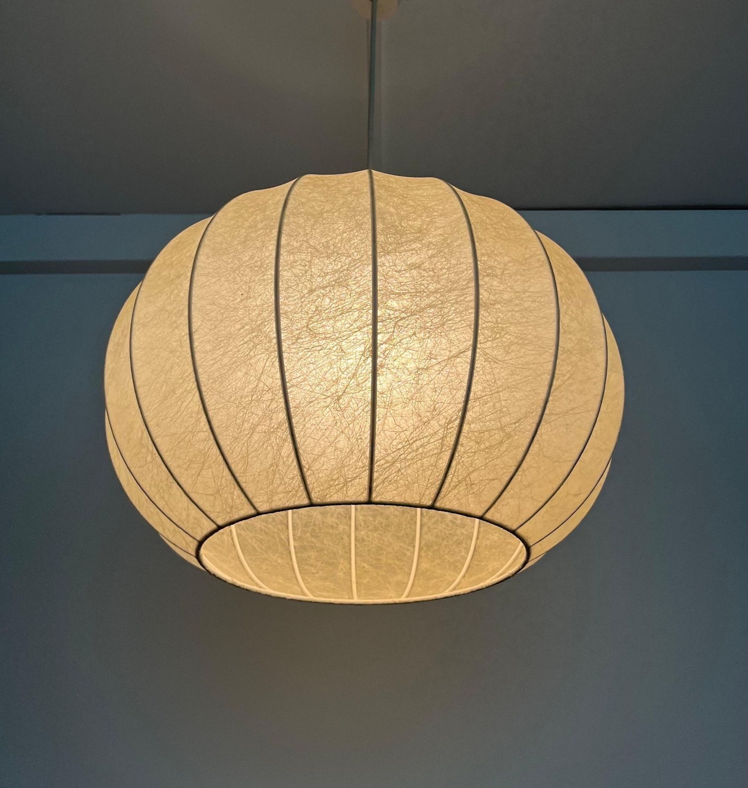 German Mid Century "Cocoon" Chandelier By Goldkant Leuchten, 1970s photo vintage