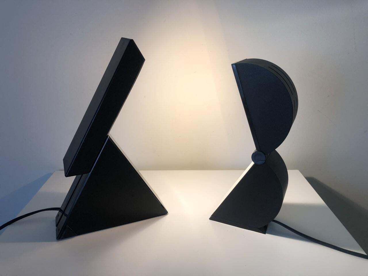 Set Of "Delta" And "Disco" Table Lamps  By Mario Bertorelle For Jm Rdm, 1980s photo for sale