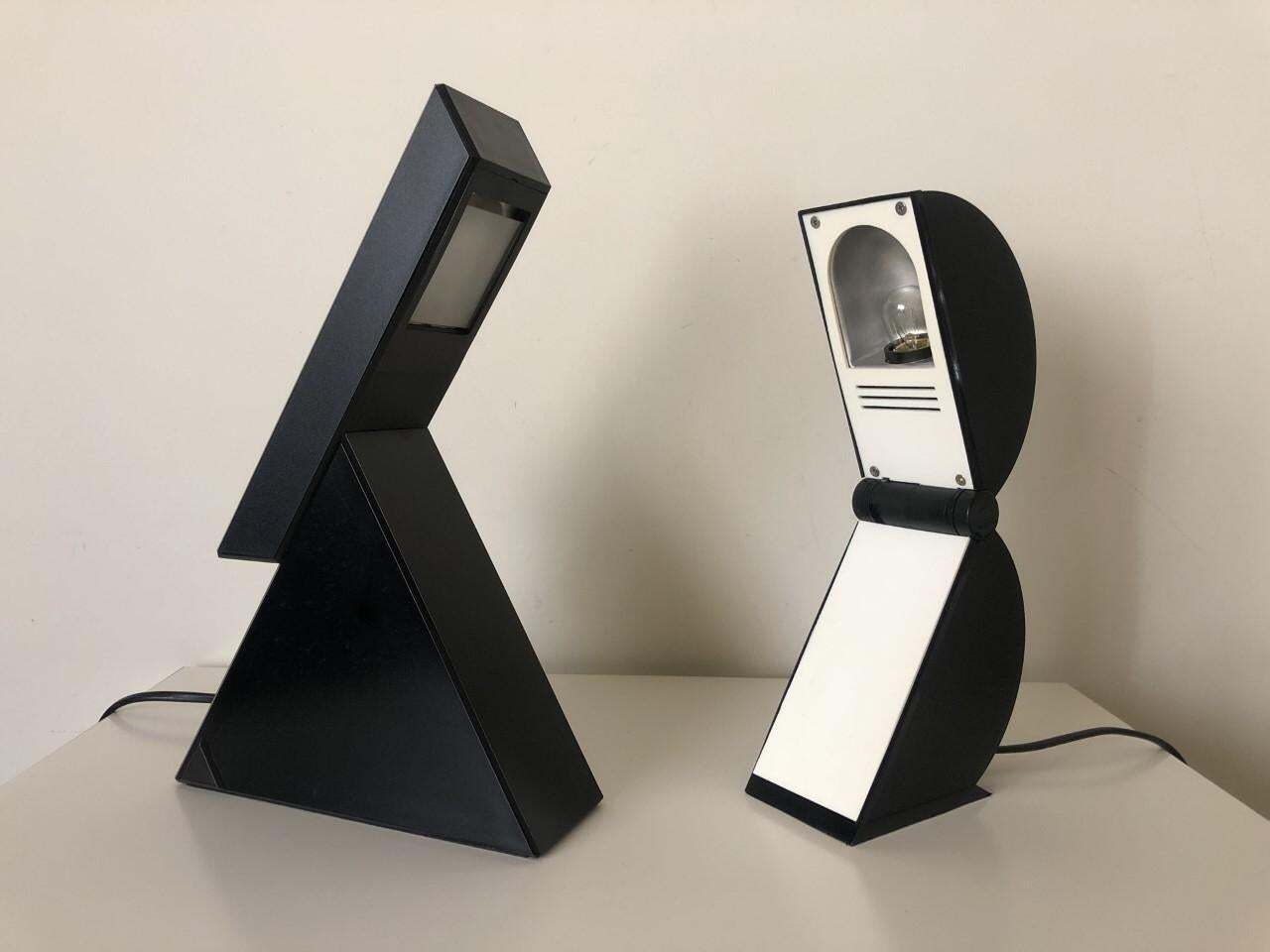Set Of "Delta" And "Disco" Table Lamps  By Mario Bertorelle For Jm Rdm, 1980s photo vintage