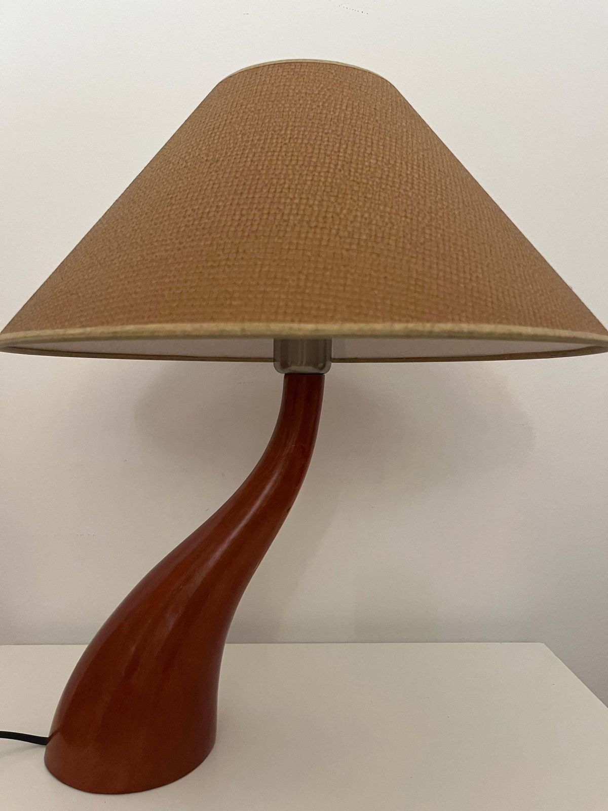 photo for sale Postmodern "Bonsai" Pair Of Wood Table Lamps By Josep Llusca For Blauet, 1990s