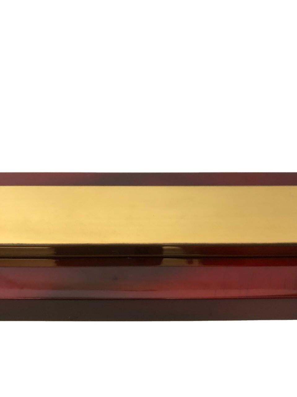 Brass And Tortoiseshell Table Lamp By Willy Rizzo For Lumica, 1970s photo vinterior