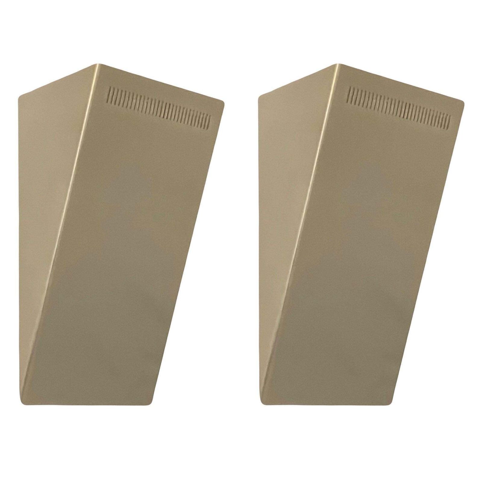 photo for sale Postmodern Set Of Four Gold Metal Wall Sconces By Estiluz, Barcelona, 1990s