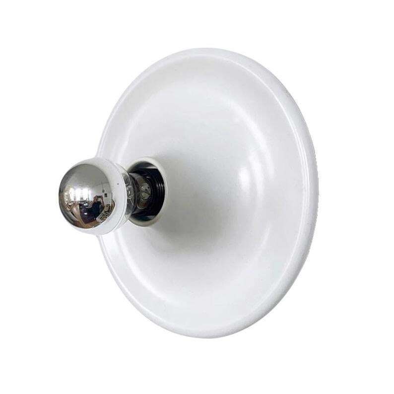 Postmodern Italian Set Of Four White Wall Sconces By Targetti Sankey, 1980s photo furniture