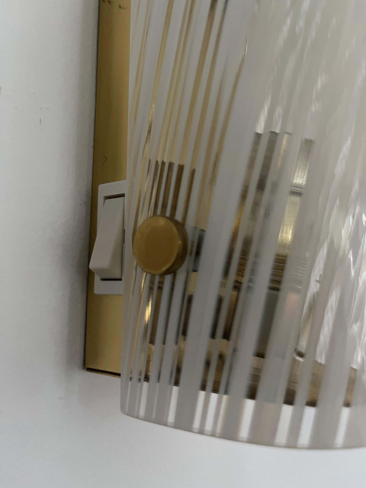 photo for sale German Mid Century White Clear Murano Pair Of Wall Sconces By Hillebrand, 1970s