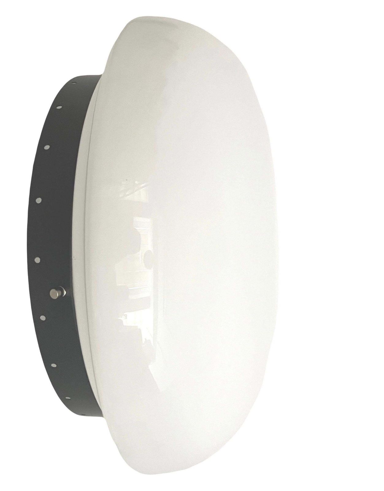 Large Italian Mid Century Large Pair Of White Glass Wall Sconces By Veart, 1970s photo furniture