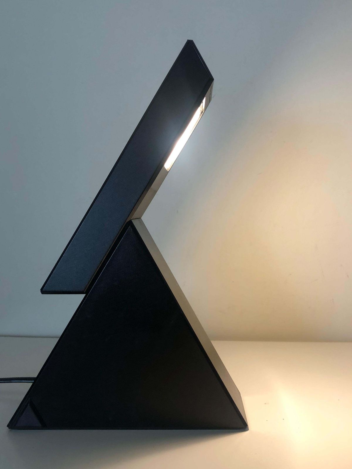 Postmodern Pair Of "Delta" Table Lamps By Mario Bertorelle For Jm Rdm, 1980s photo 688.0