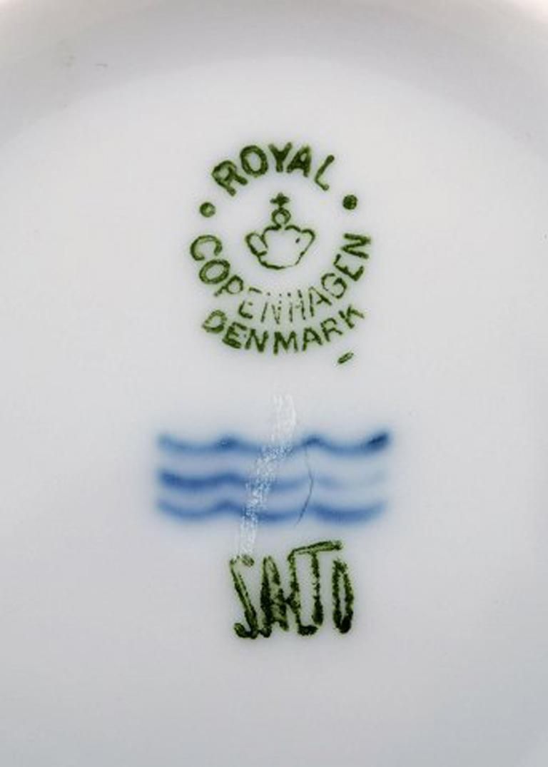 Royal Copenhagen Salto Service, White, Set Of 6 Boullion Cups With Saucers photo buy