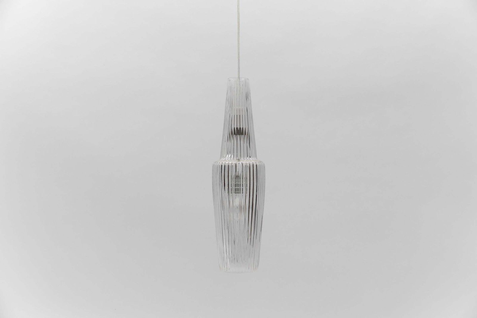Glass Ceiling Lamp "Pisa" By Aloys Gangkofner For Peill & Putzler, 1950s photo vinterior