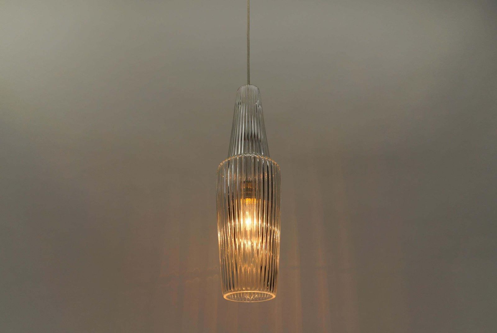 Glass Ceiling Lamp "Pisa" By Aloys Gangkofner For Peill & Putzler, 1950s photo buy