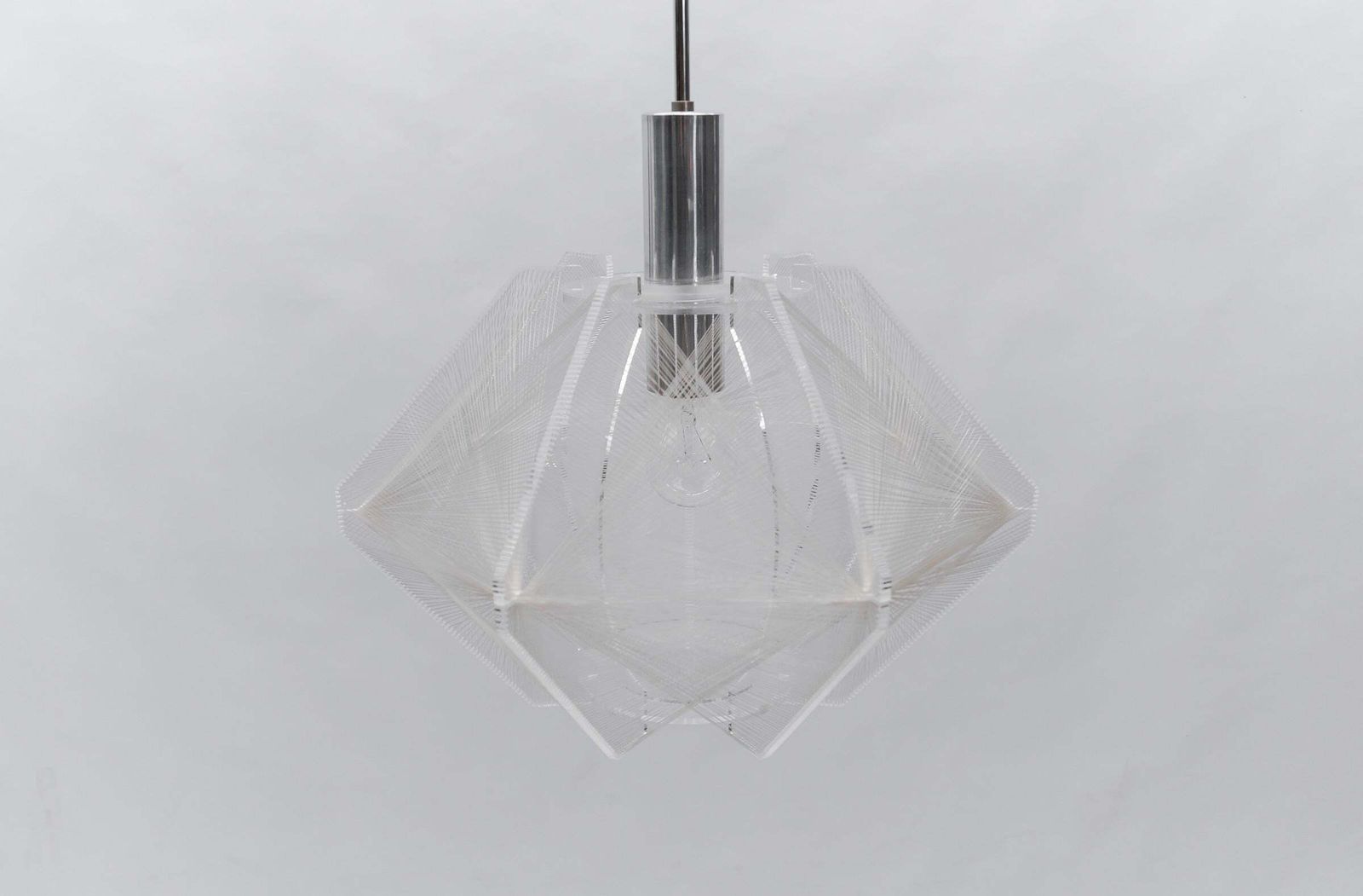 Nylon Thread Pendant Lamp By Paul Secon For Sompex, Germany 1960s photo 722.0