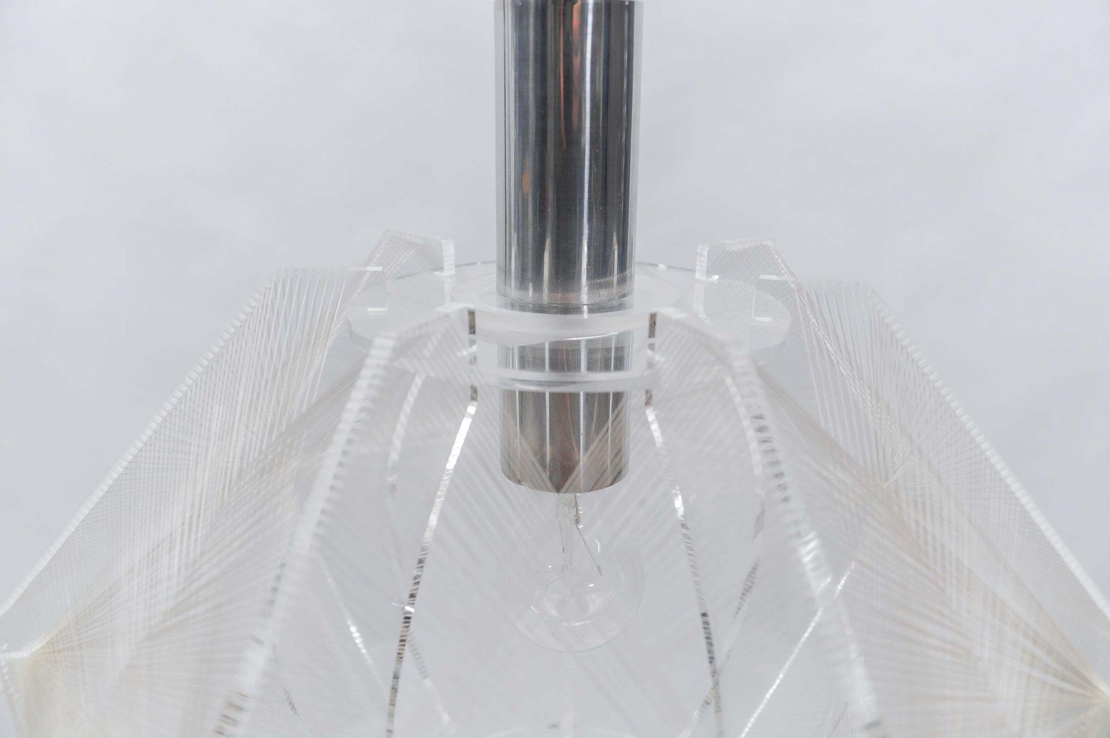 Nylon Thread Pendant Lamp By Paul Secon For Sompex, Germany 1960s photo vintage