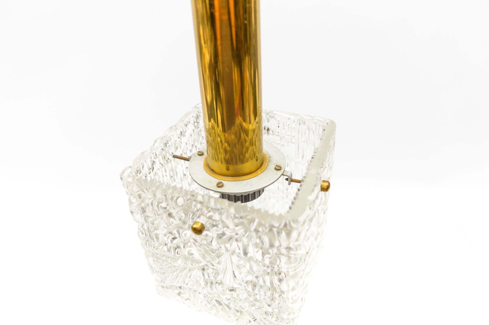 photo furniture Petite Ice Glass Ceiling Lamp By Kalmar Franken Kg, Germany 1960s
