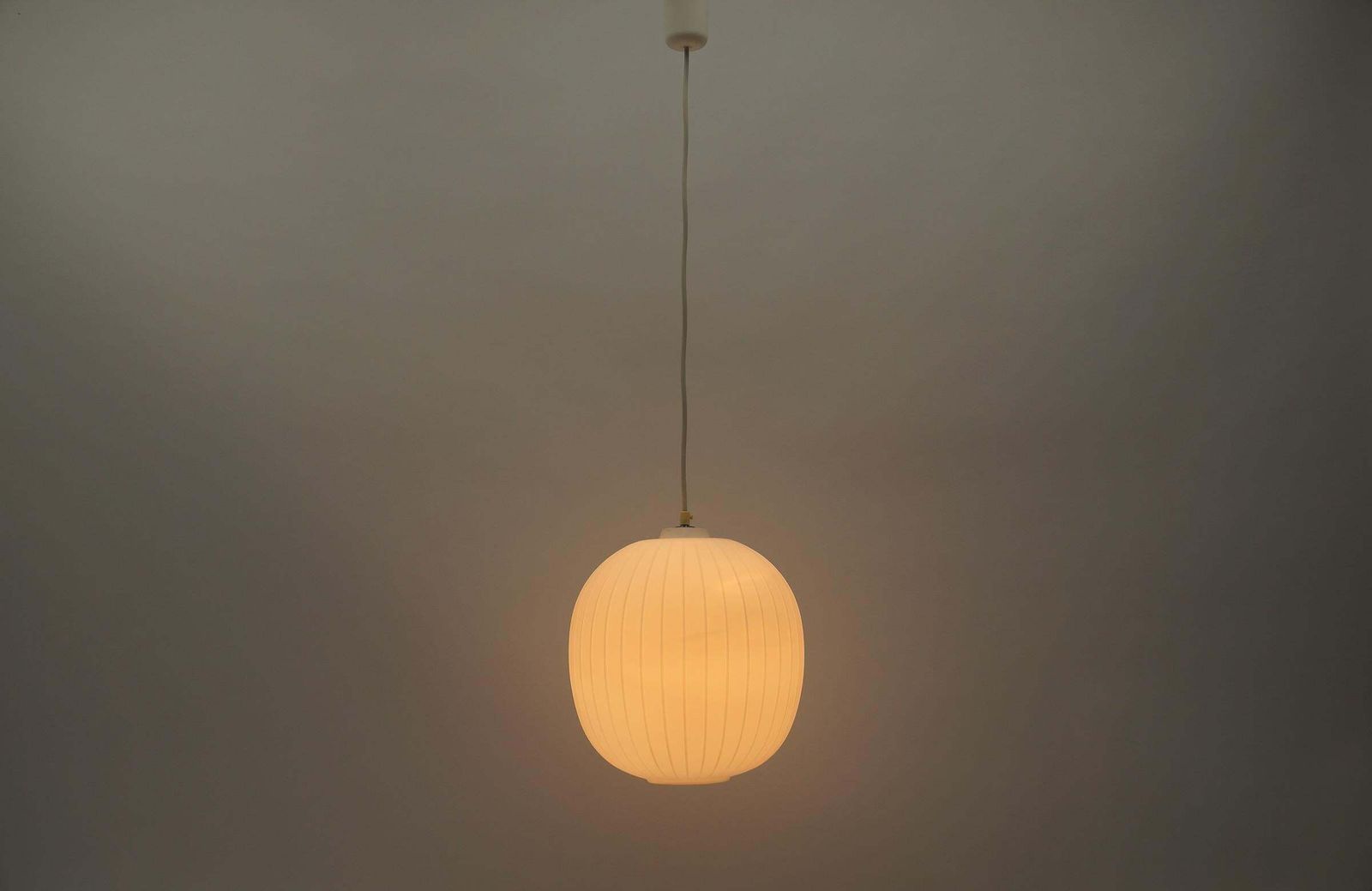 Opaline Glass Lamp "Bologna" By Wilhelm Braun Feldweg For Peill & Putzler photo for sale