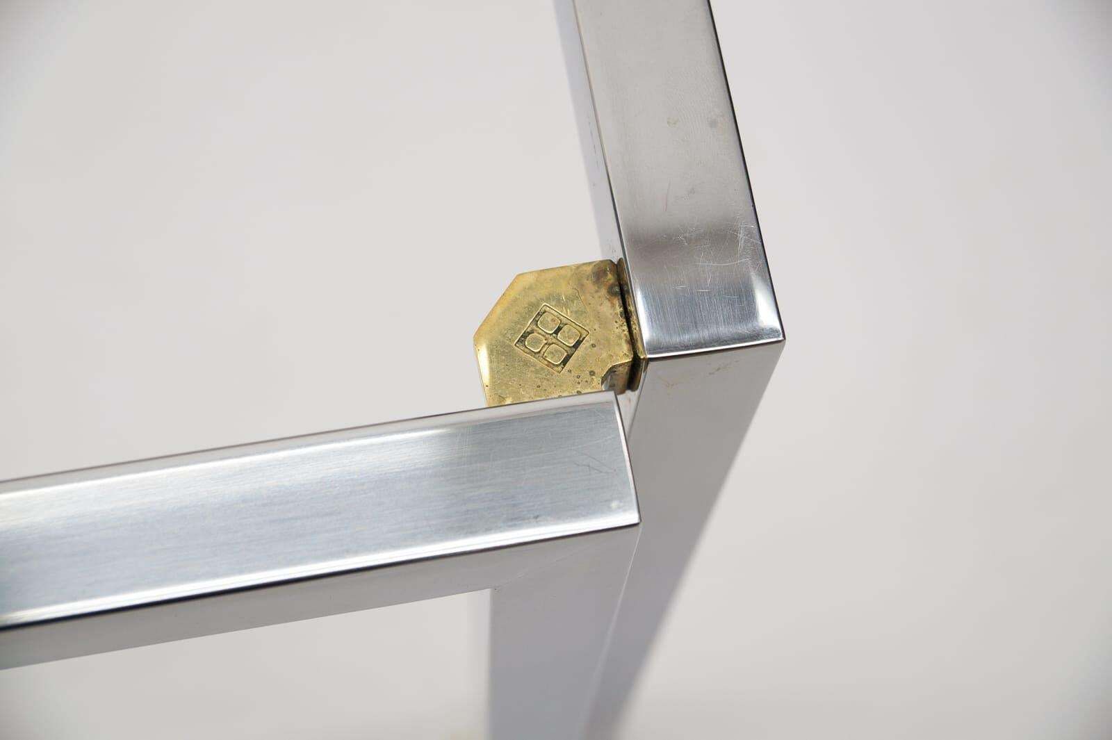 photo furniture Pair Of Brass, Chrome And Glass T28 Coffee Tables By Peter Ghyczy, 1970s Germany
