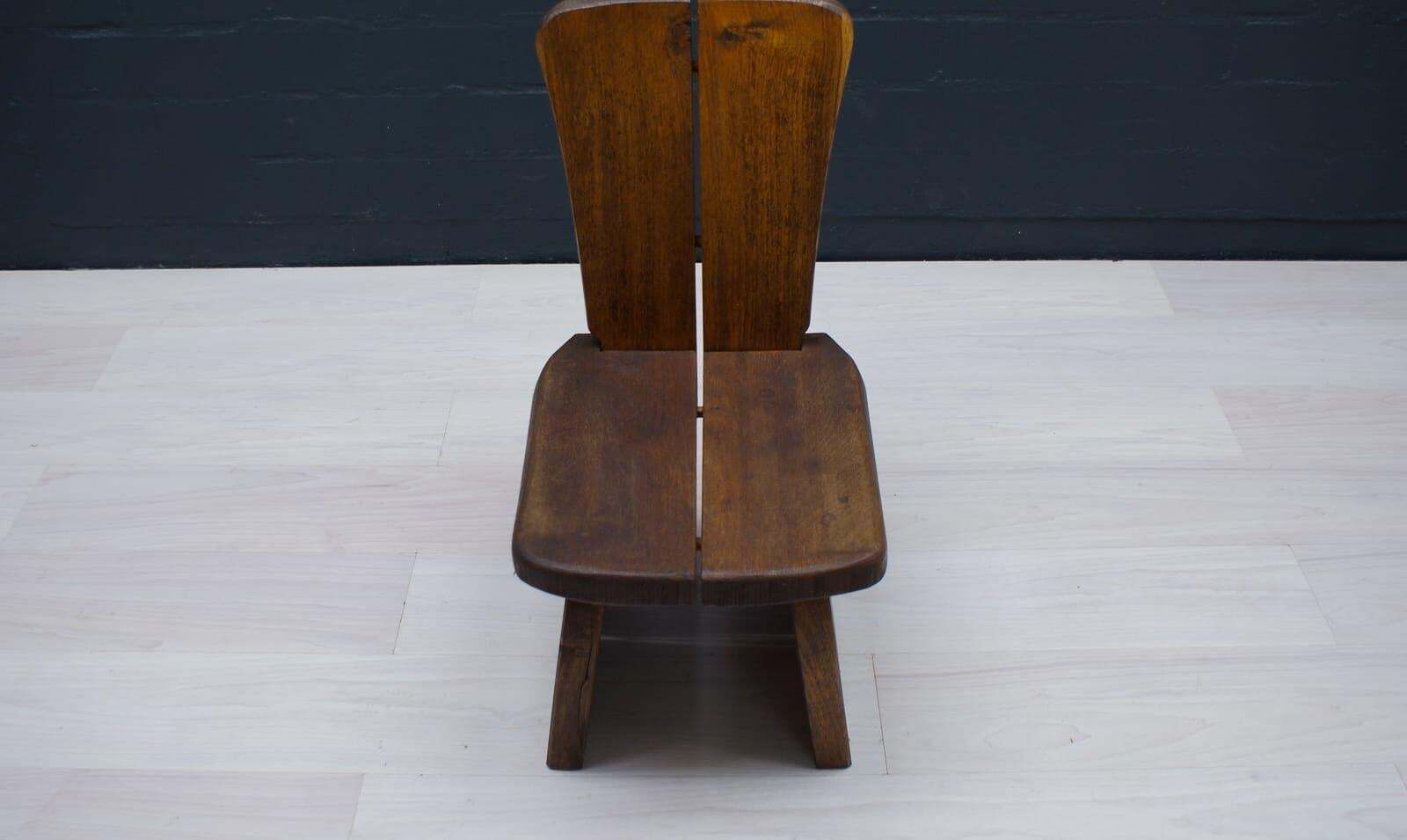 Wooden French Prvincial Chair, 1960s photo vintage