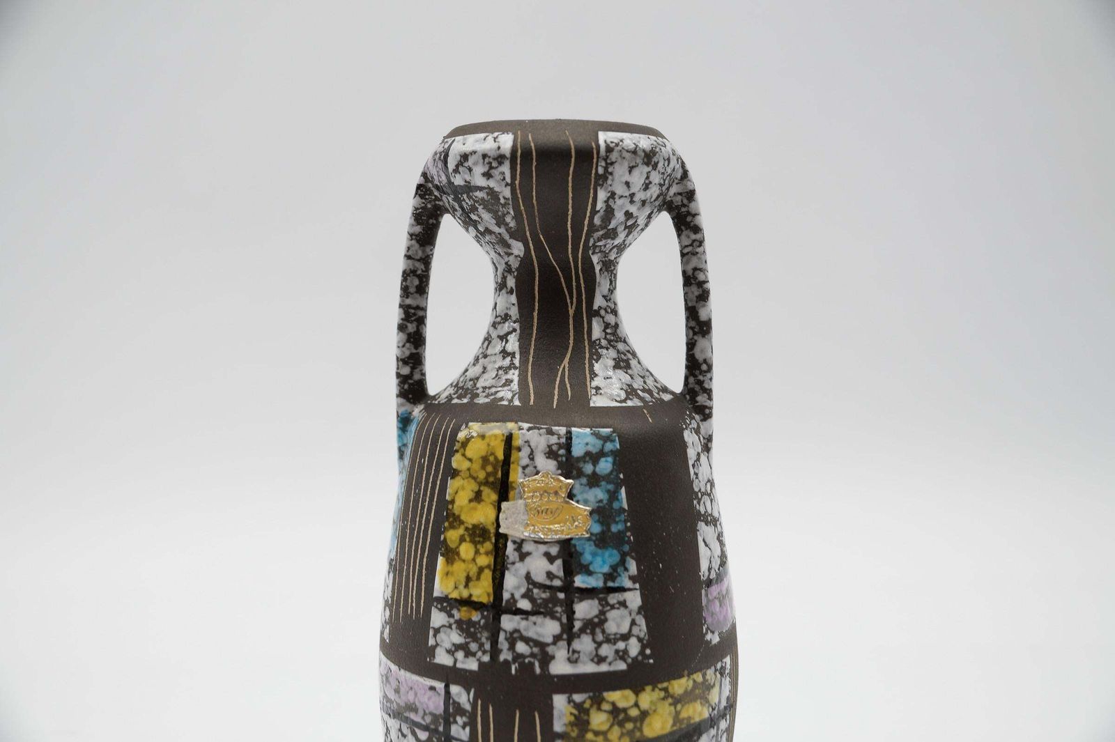 Bodo Mans Ceramic Vase "Paris" By Bay Keramik, Germany 1950s photo 382.0