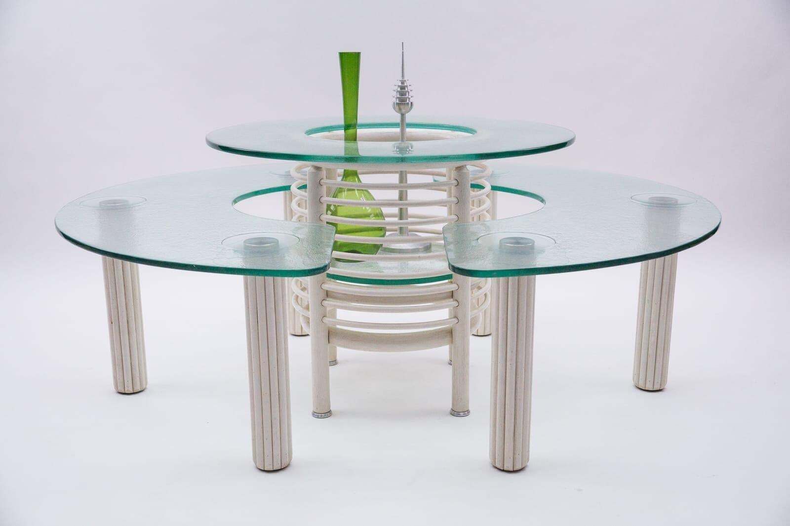 Rare Round 3 Object Tableset With Bottle Tray, 1980s Italy photo for sale