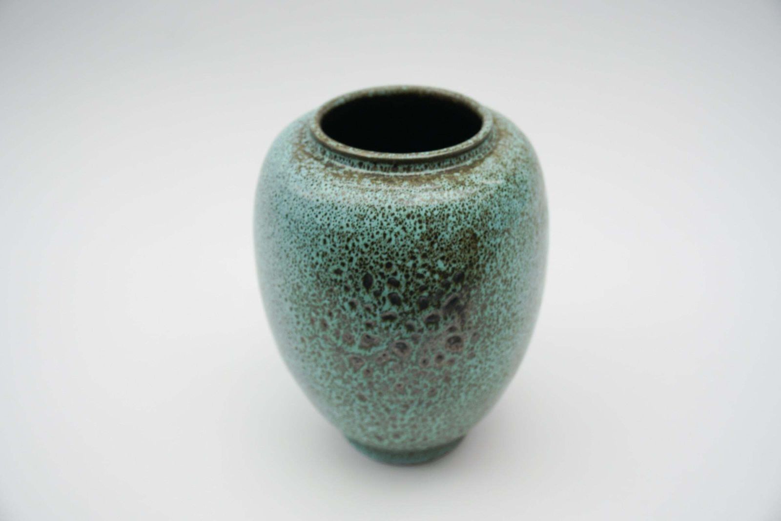 Green Lava Studio Ceramic Vase By Wilhelm & Elly Kuch, 1960s, Germany photo for sale