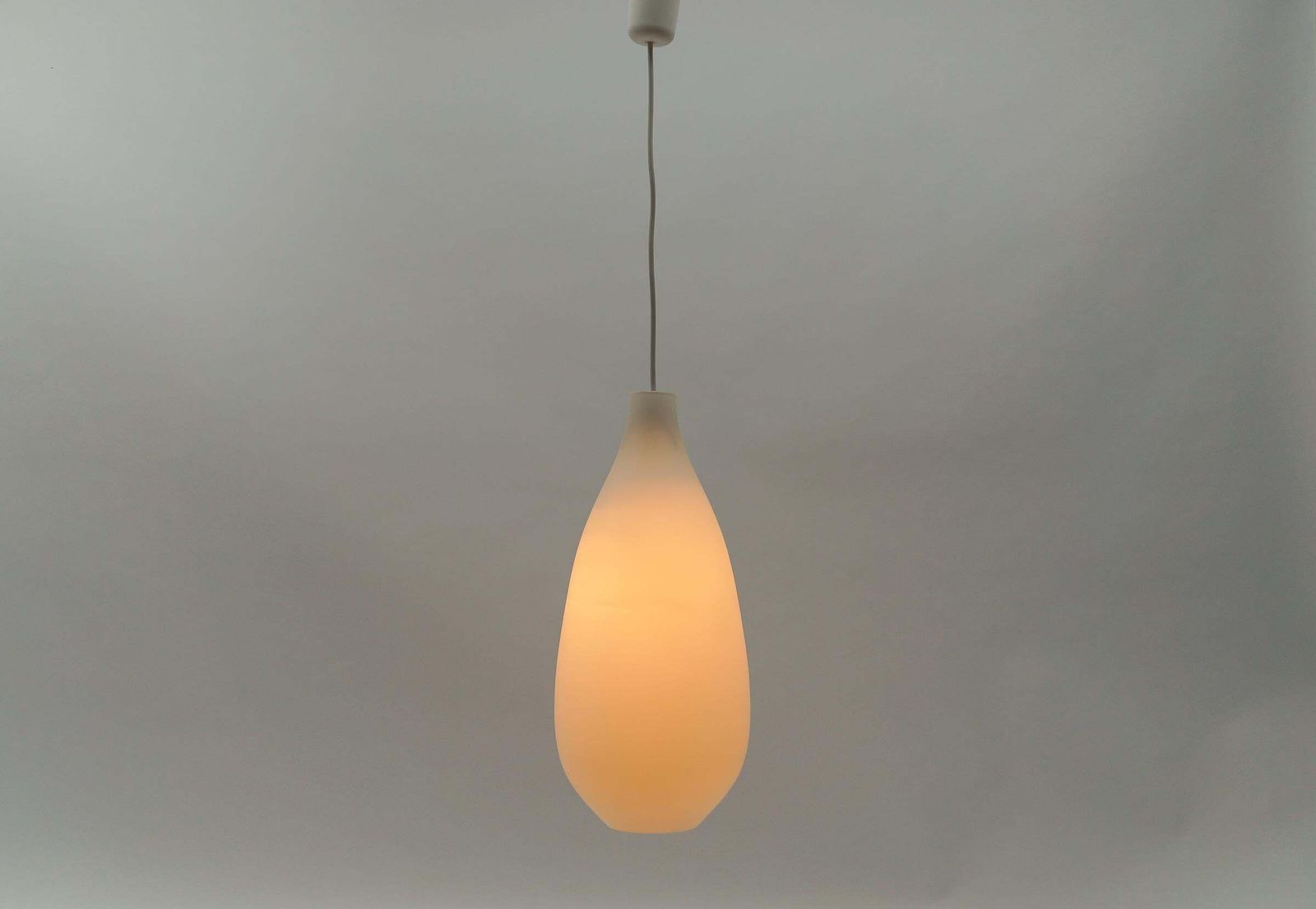 Huge Opaline Glass Lamp "Malta" By Aloys F. Gangkofner For Peill & Putzler photo for sale