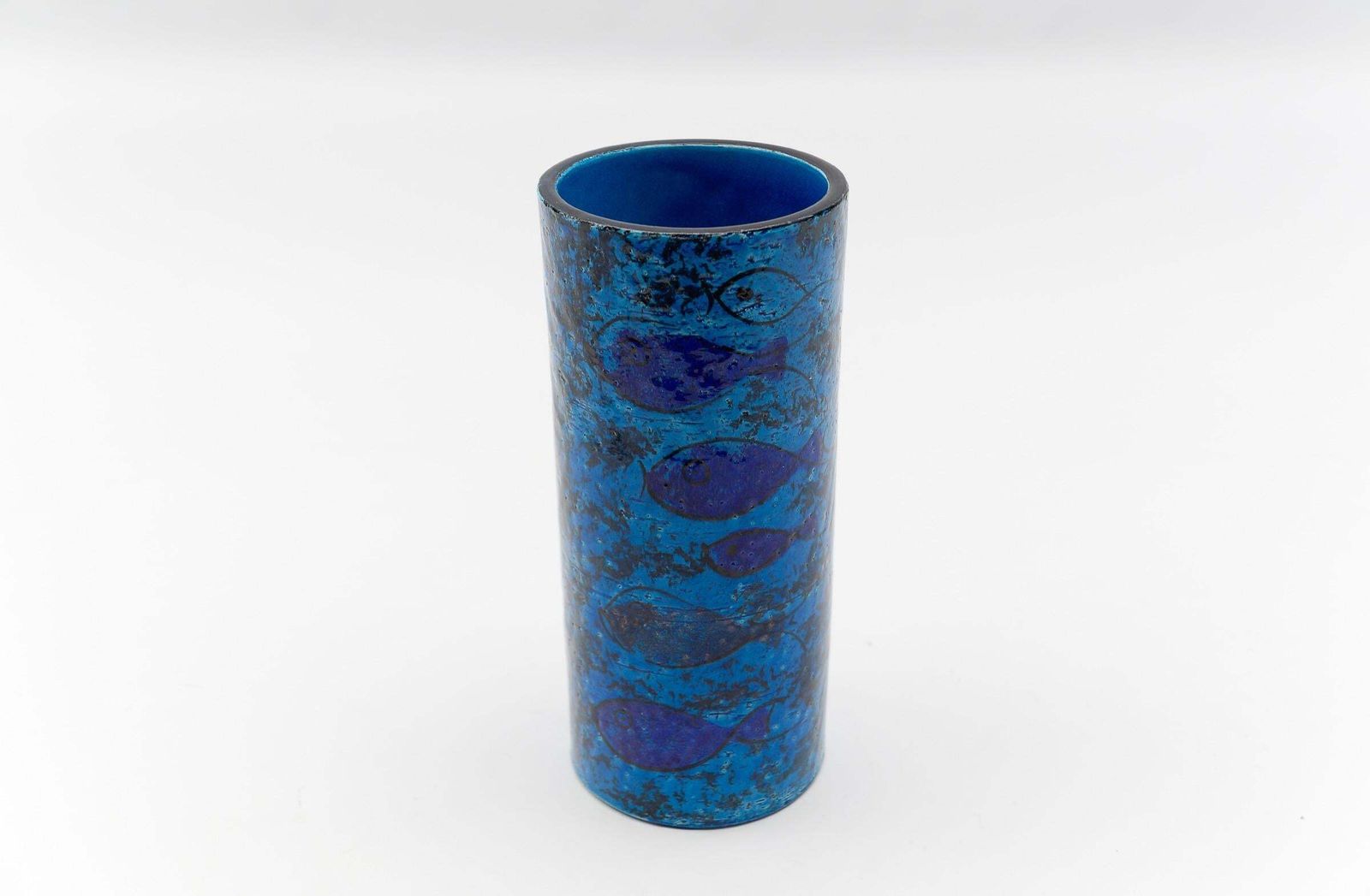 Mid Century Modern Handmade Fish Motif Ceramic Vase By Londi For Bitossi, 1960s photo Home Decor