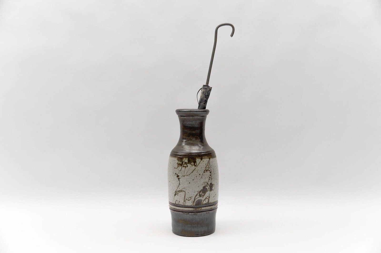 German Studio Ceramic Floor Vase Or Umbrella Stand From Wilhelm & Elly Kuch 1960 photo for sale