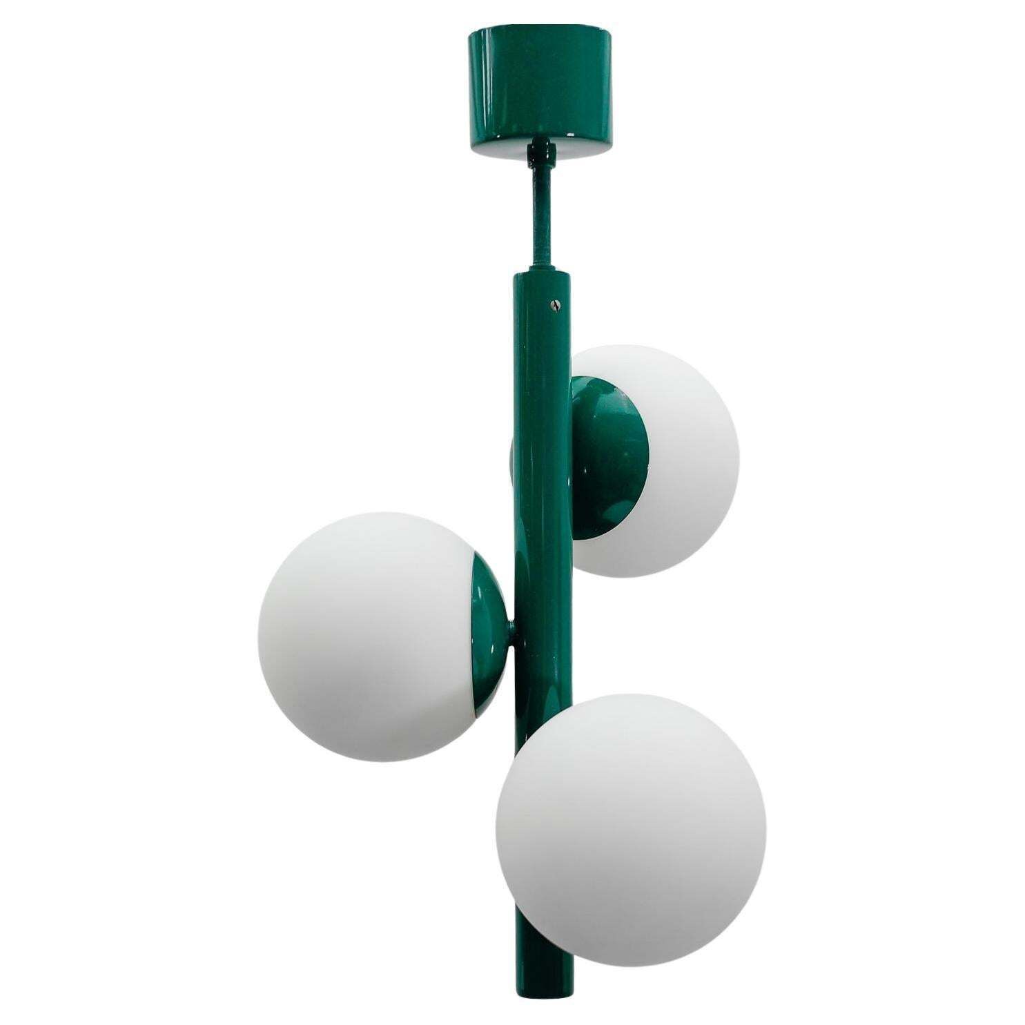 Green Mid Century Modern Sputnik Pendant Lamp By Kaiser Leuchten, Germany 1960s