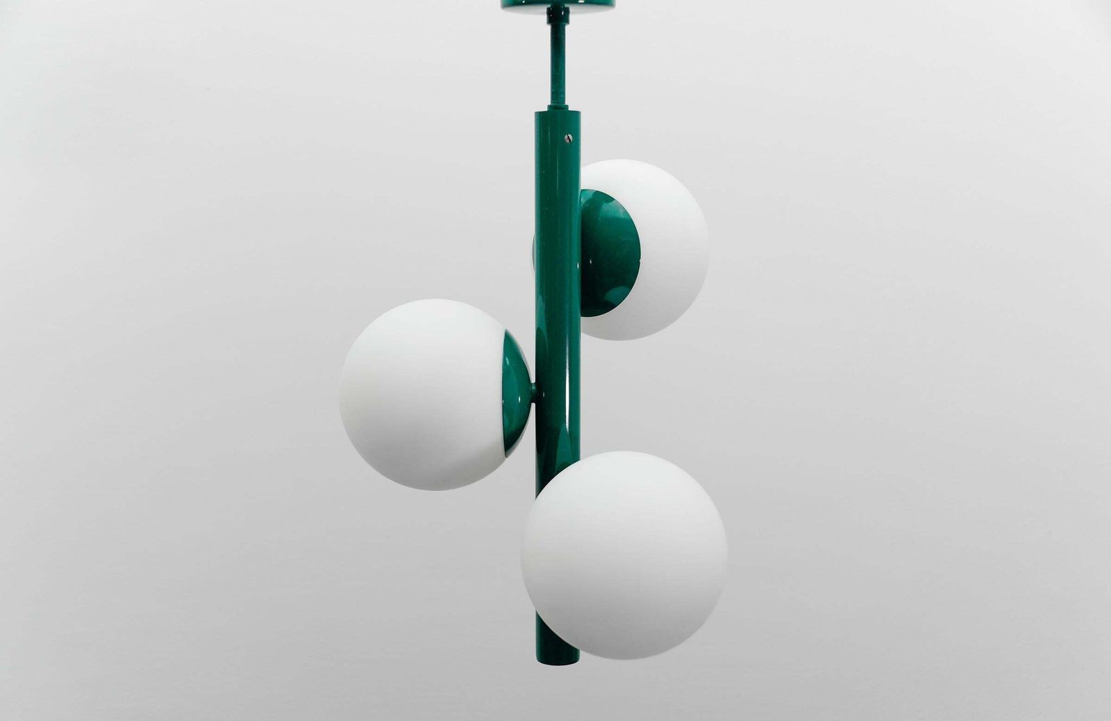 Green Mid Century Modern Sputnik Pendant Lamp By Kaiser Leuchten, Germany 1960s photo for sale