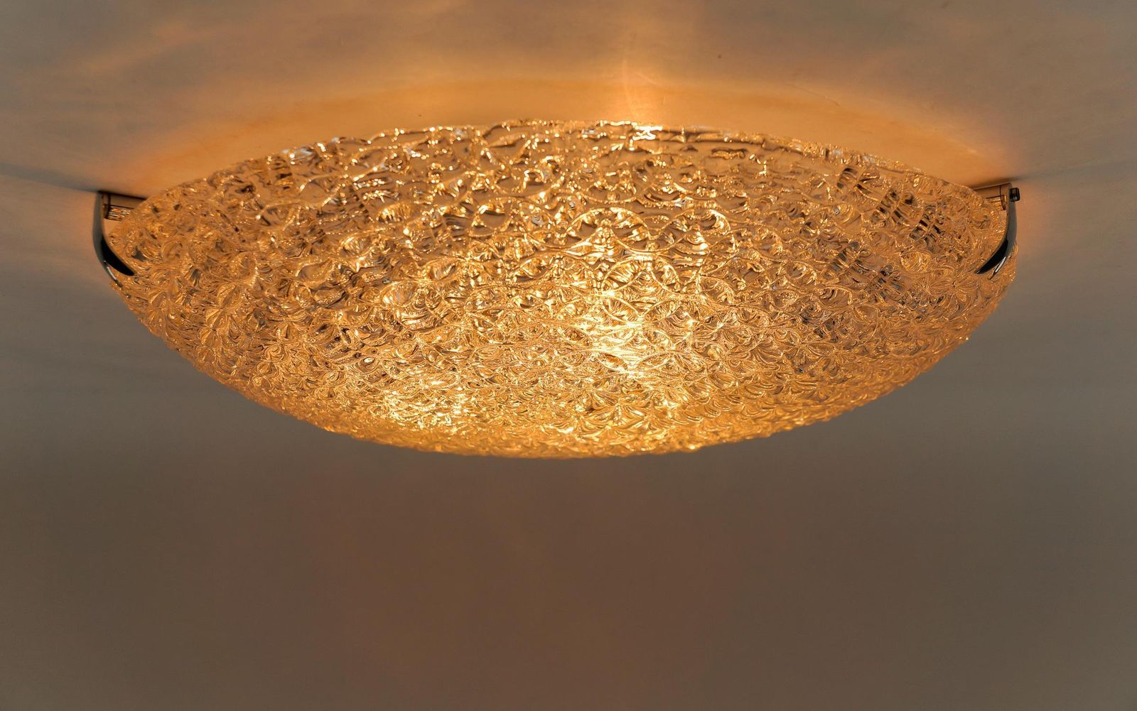 photo furniture 1. Of 2 Huge Glass Rings Flush Mount By Kaiser Leuchten, 1960s Germany