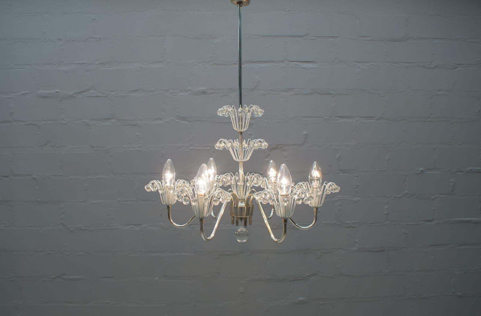 Lighting Chandelier By Emil Stejnar For Rupert Nikoll, Austria, 1960s photo