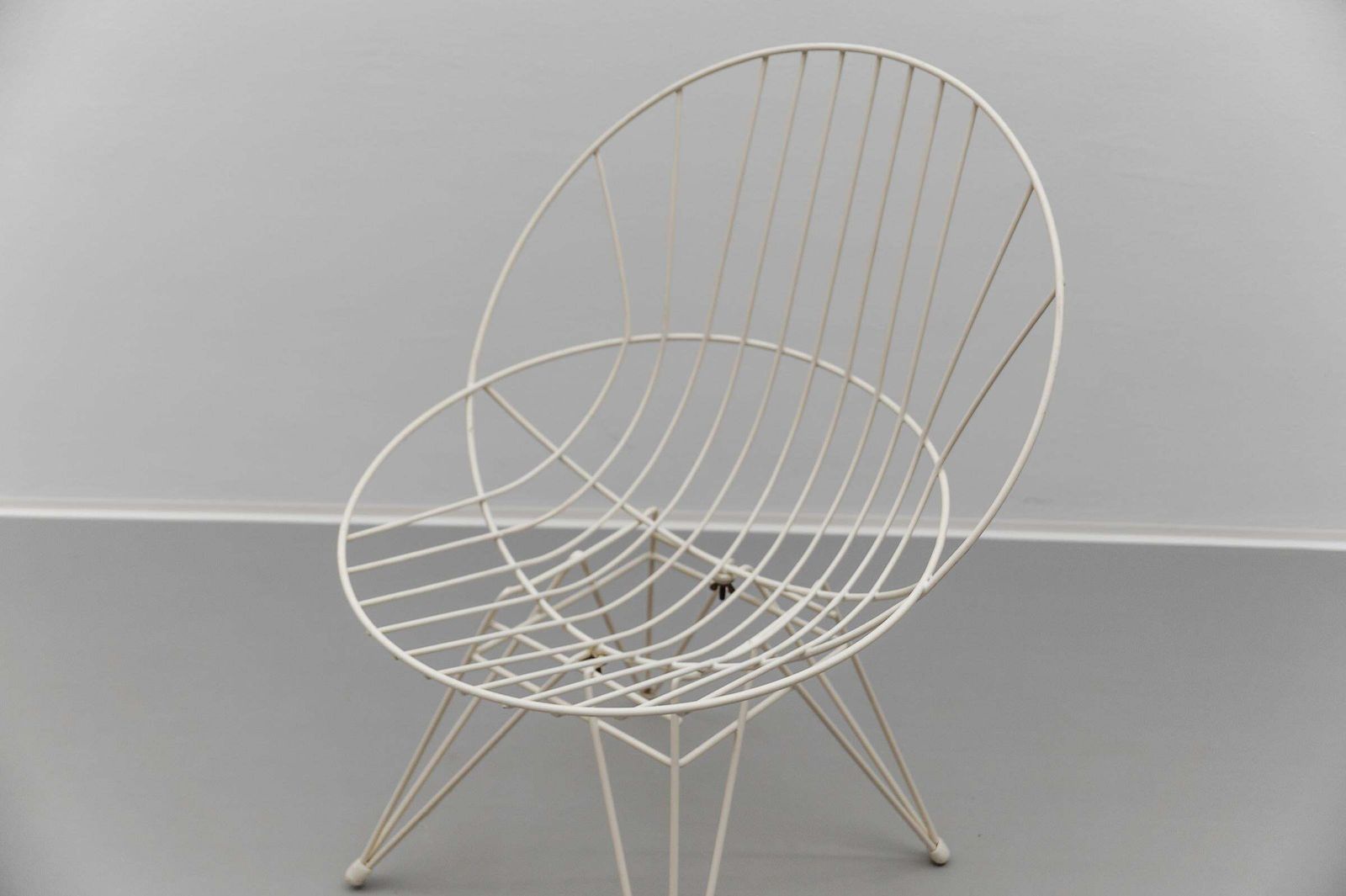 2x Combex Wire Chair + Table By Cees Braakman For Pastoe, 1950er Netherlands photo vintage
