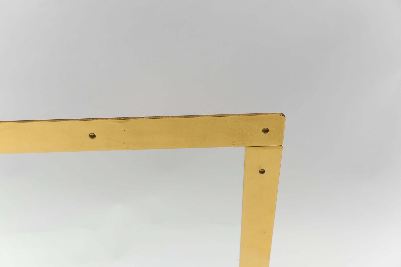 Elegant Mid Centutry Modern Fireplace Screen In Gold And Glass, 1970s Italy photo buy