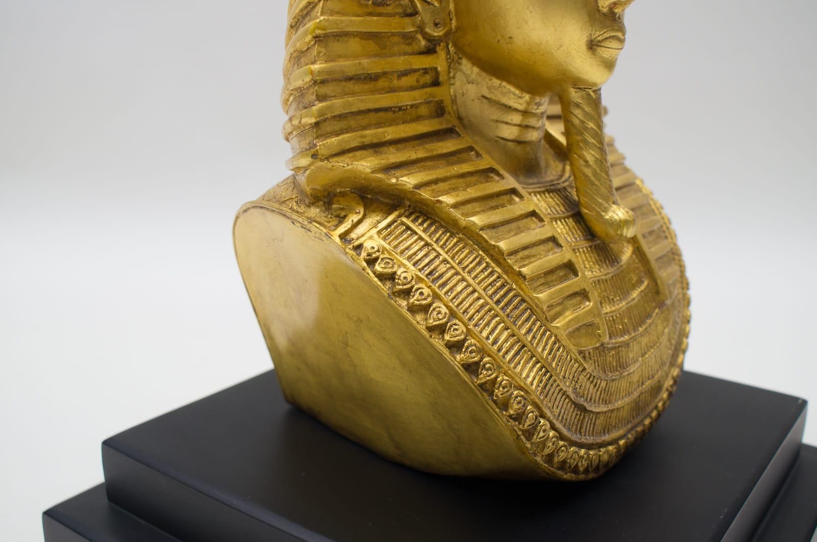 photo for sale Awesome Egyptian Pharao Ramses Coffee Table Sculpture Legs, 1960s, Italy