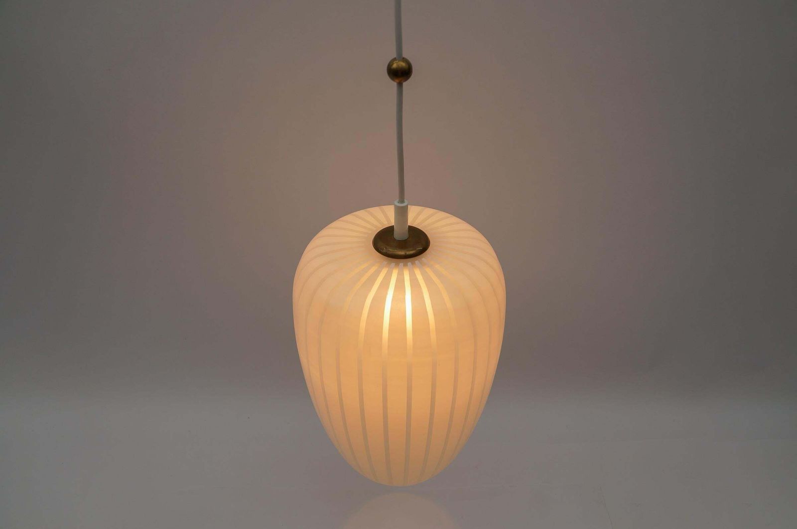 Lighting Glass Ceiling Lamp "Diana" By Wilhelm Wagenfeld For Peill & Putzler, 1954 photo