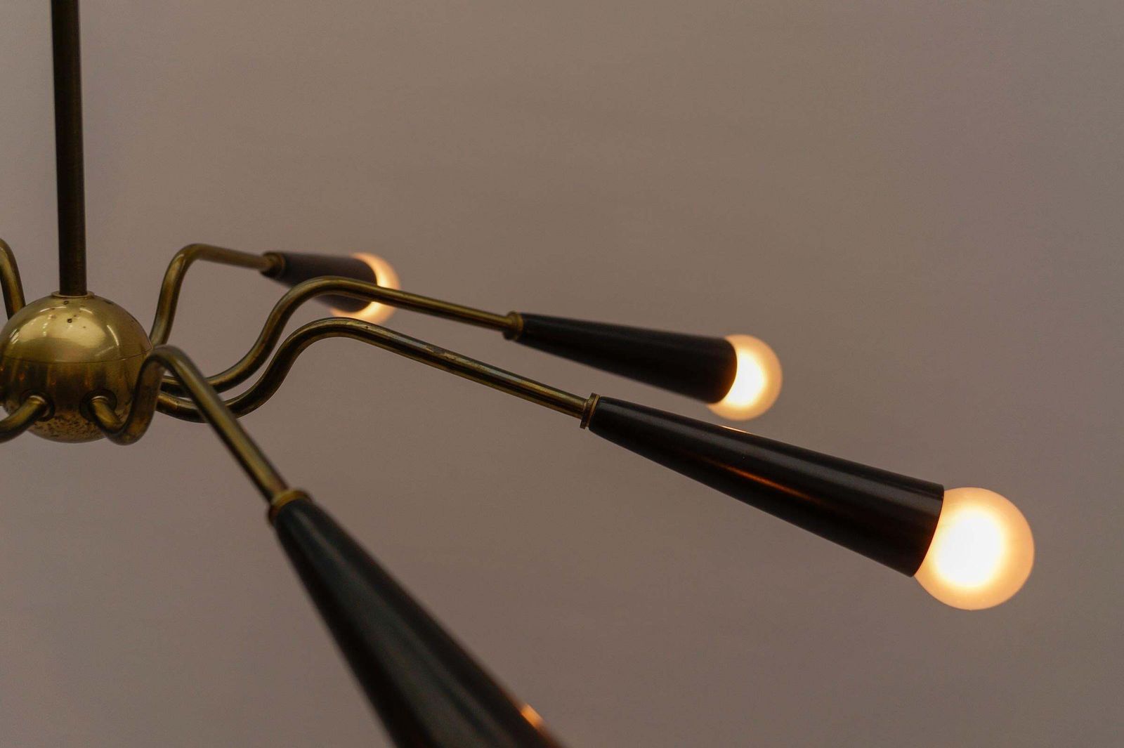 photo buy Awesome Sputnik Lamp In The Manner Of Arteluce, Italy, 1950s