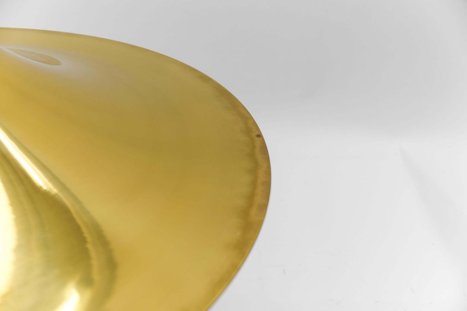 1571.0 Large Gold Semi Pendant Lamp By Claus Bonderup & Torsten Thorup For Fog & Mørup photo