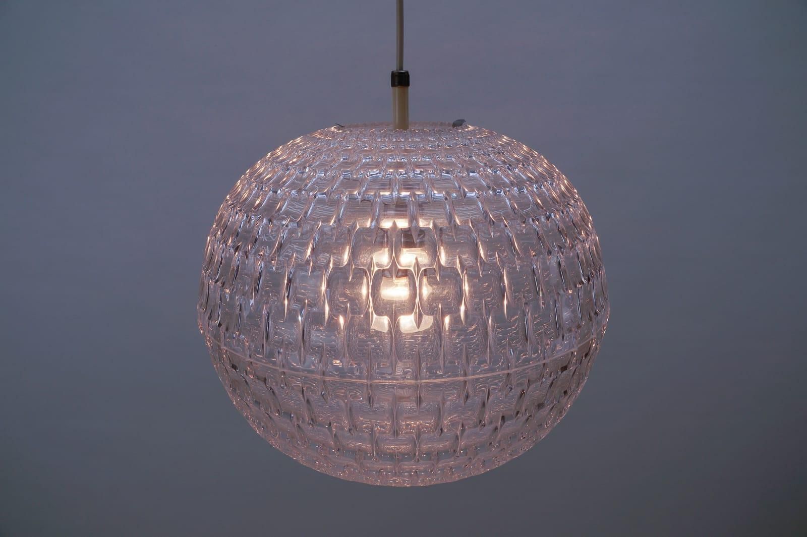 Clear Acrylic Pendant Lamp By Aloys F. Gangkofner For Erco Leuchten, 1960s photo furniture